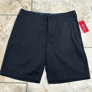 BCG Shorts Mens 34W Black Chinos Golf Shorts. Moisture wicking and UPF30. NWT.
